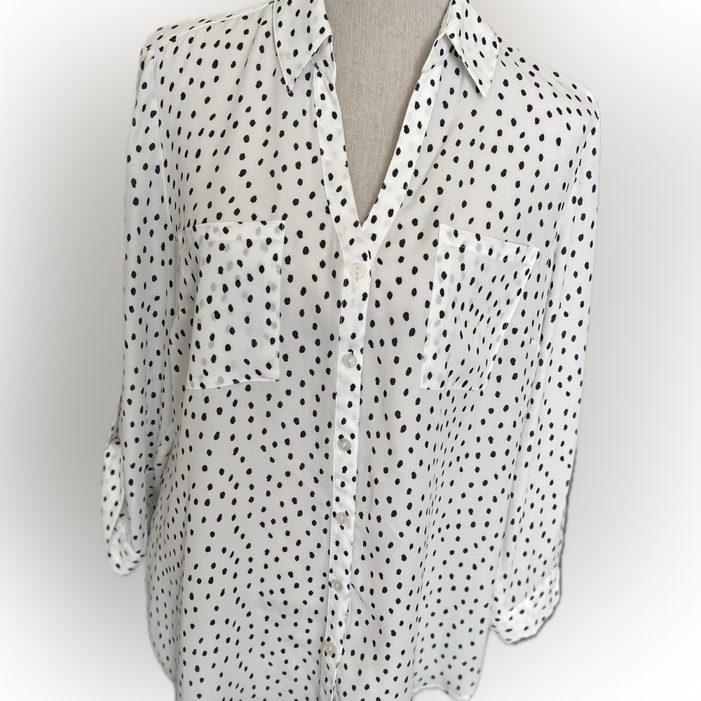 I Z BYER polka dot top